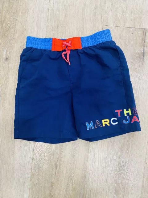 MARC JACOBS Boys Navy Blue Swim Shorts 100% Polyester Size 8 Great Condition