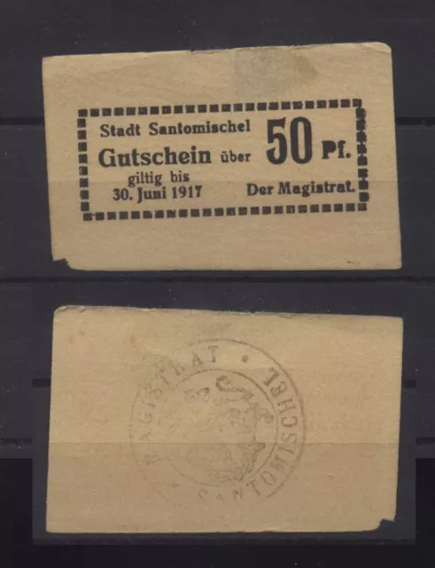 [25920] - NOTGELD SANTOMISCHEL (heute: Zaniemyśl), Stadt, 50 Pf, -30.06.1917. Ti