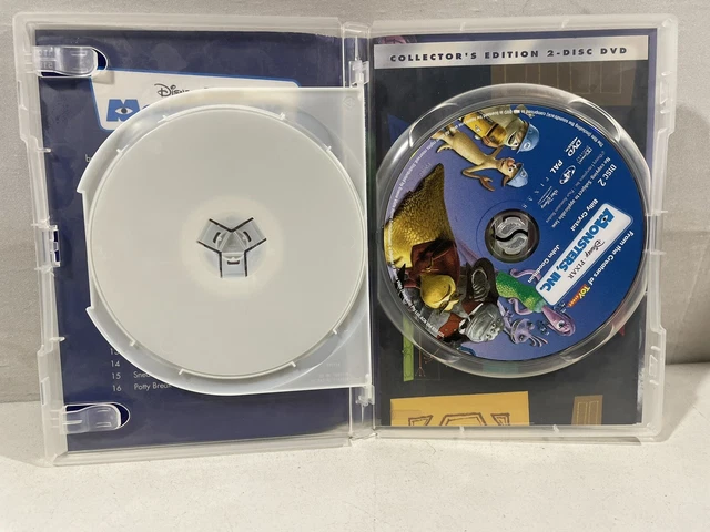 DISNEY PIXAR MONSTERS, Inc. Collector’s Deluxe 2 Disc Set DVD PAL ...