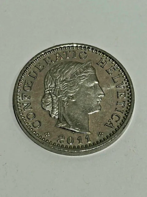 20 Rappen Swiss Coin Switzerland , 2011 , Collectible , Confoederatio Helvetica