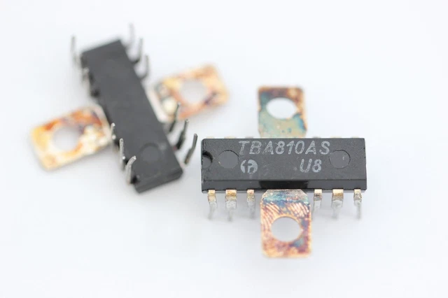 TBA810AS Monolithic Integrated Circuit - DIP-12 Package IC For Audio Amplifier Projects