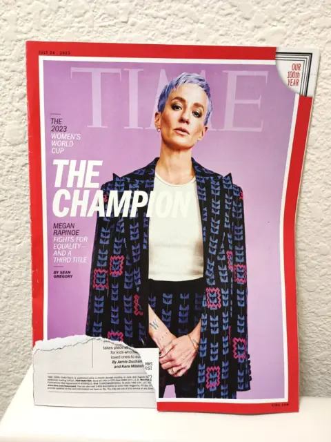 TIME Magazine Women World Cup Megan Rapinoe July 24 2023; Barbie movie, reparati