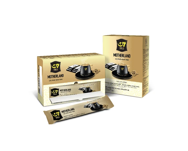 TRUNG NGUYEN G7 Gold Motherland Instant Coffee Box of 14 Sachets x