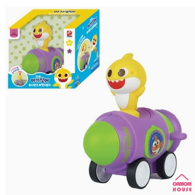 FIGURINE PINKFONG BABY Shark Mini Bus Maternelle Pull Back Car Type 2