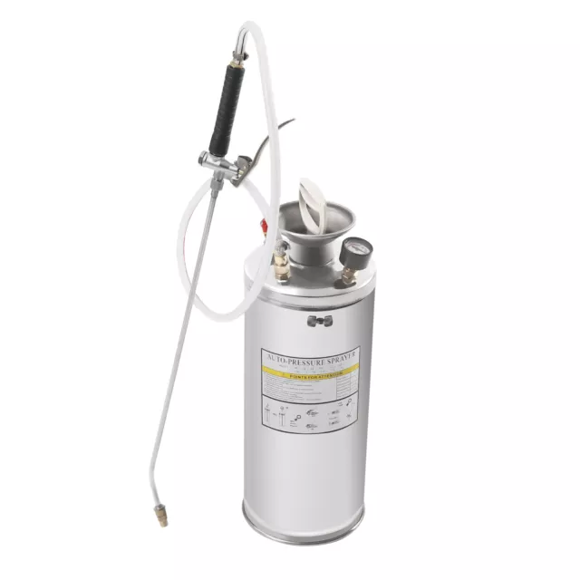 2 Gallon Pump Sprayer Stainless Steel, Lawn and Garden Hand Pump Sprayer New
