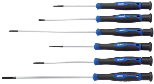 Draper 6 Pièce Extra Long Précision Tournevis Set PSS6XL 28119