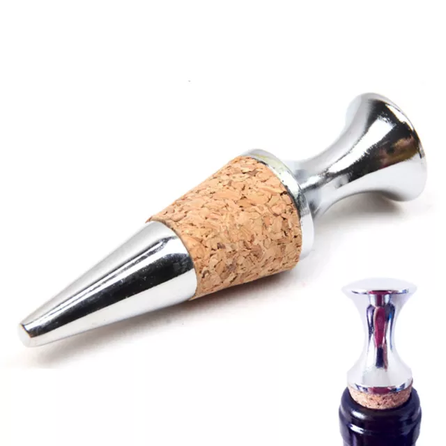 Zinc Alloy Glyptostrobus Wine Stopper Wine Cork Wine Bottles Stopper Decor Tool- 3