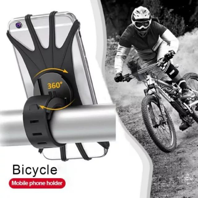 Bike Mobile Phone Holder Bicycle Handlebar Mount 360° Rotation For Motorcycle AU