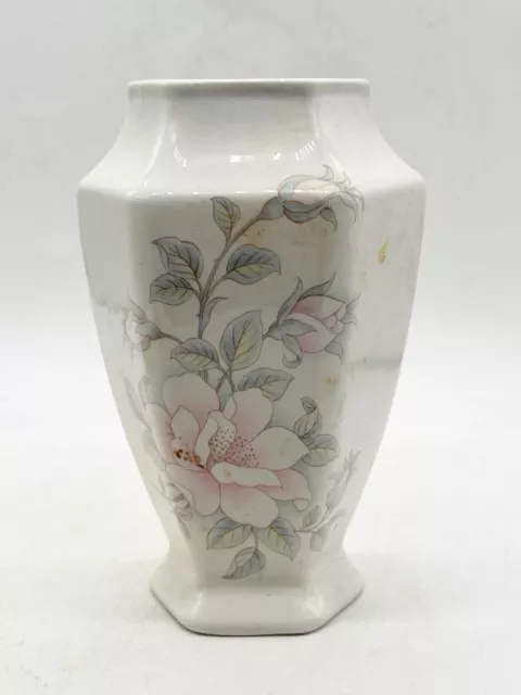 Vintage Melba Ware Staffordshire Floral Flower Vase