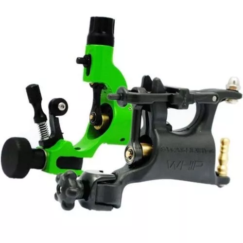 US STOCK Black&Green Whip Dragonfly Rotary Tattoo Machine Motor Gun Liner Shader