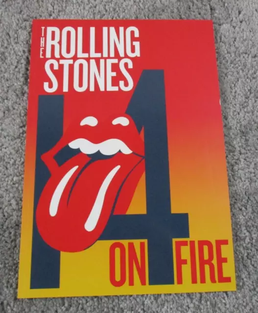 The Rolling Stones on Fire 2014 Concert Programme Tour Souvenir Band Photographs