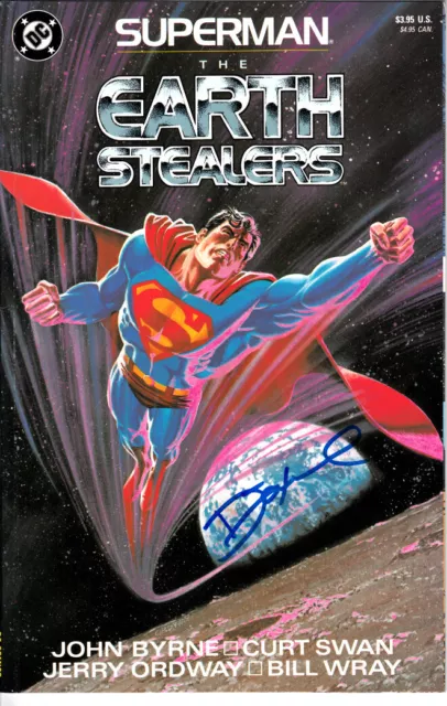 Dennis Denny O'Neil signed autographed auto Superman Earth Stealers comic book