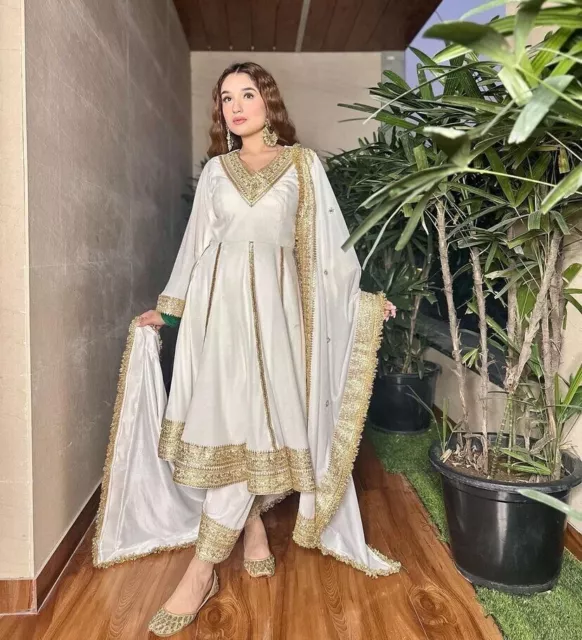 Salwar Kameez Pakistani Indian Suit New Wedding Gown Party Wear Dress Bollywood 2