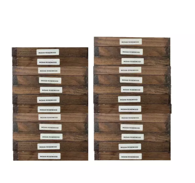 25 Pack, East Indian Rosewood Pen Turning Blank Lumber Wood Blocks 3/4"x3/4"x5"