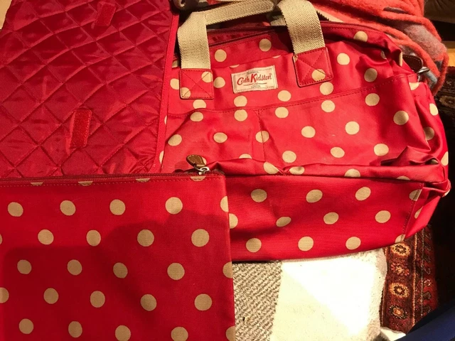 Cath Kidston Baby Changing Nappy Bag Red Spot Polka Dot