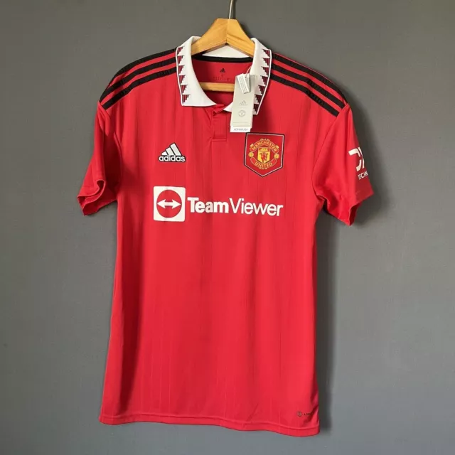 Camiseta Manchester United 2022-23 Local Camiseta de fútbol para hombre...