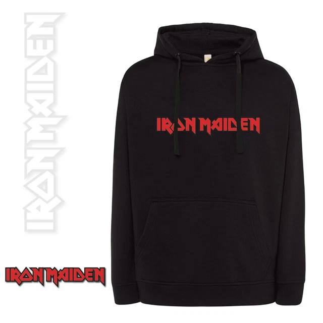 Felpa Iron Maiden Logo Uomo Donna Unisex - 80% Cotone 20% Poliestere