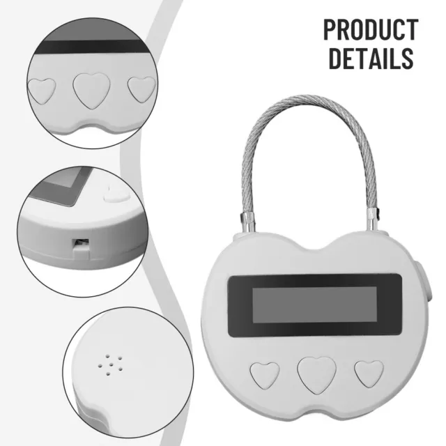 Reliable Travel Companion Smart Time Lock LCD Display Multifunctional Timer