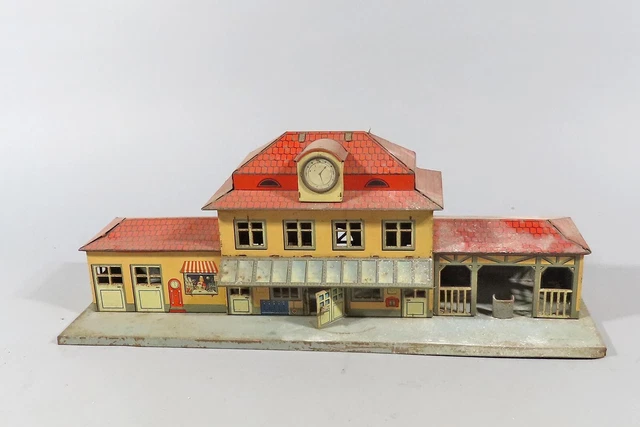Blech Bahnhof Nürnberger Produktion Originalzustand Bühnenfund Sp (K 119975)