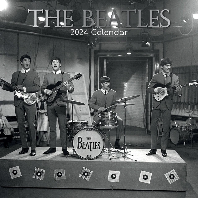 THE BEATLES 2024 Square Wall Calendar 16 Month Planner Christmas New