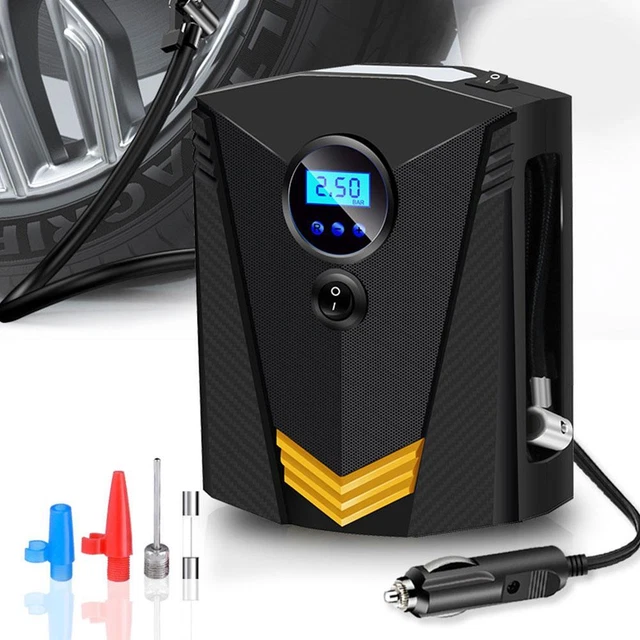 Digital Corded Car Tyre Inflator Pump Portable 150PSI Air Compressor LED Light,