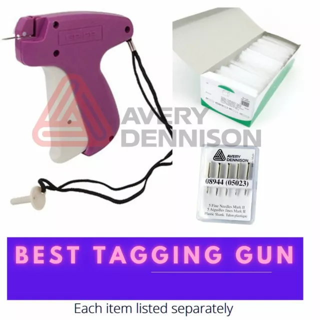 GP fine Fabric Tagging Gun System + Barbs Kimble Tag Label for Clothes + NEEDLES