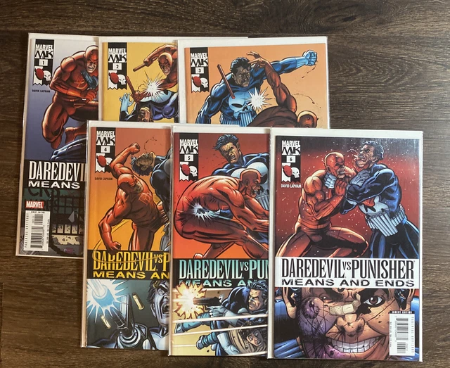 Daredevil vs Punisher: Means and Ends #1-6 complete series David Lapham set NM