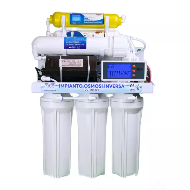 Depuratore acqua osmosi inversa 7 stadi filtri purificatore rubinetto potabile