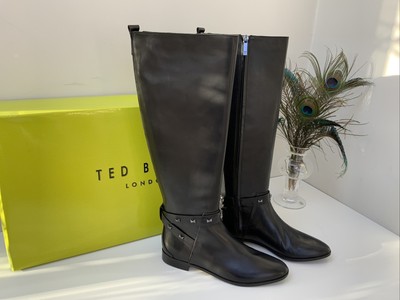TED BAKER GOBI Cuir Noir Fermeture 