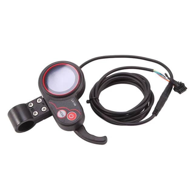 Okeeyseda 24 V/36 V/48 V/60 V S886 Ebike Panneau D'Affichage LCD Accélérateur au Pouce 5 Broches pour Vélos Électriques E-Scooter (5 Broches