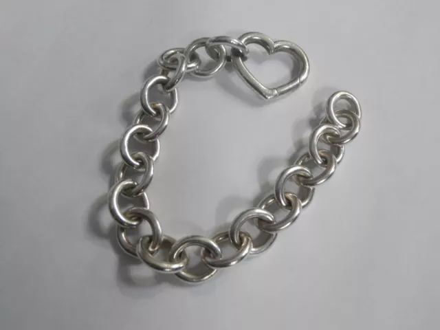 Tiffany & Co Sterling Silver Bracelet Necklace Link Oval Clasp 1 Inch  Extender