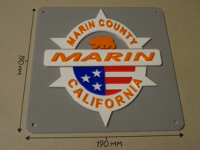 MARIN Bikes, MARIN Cycling Acrylic sign, 190 X 190mm