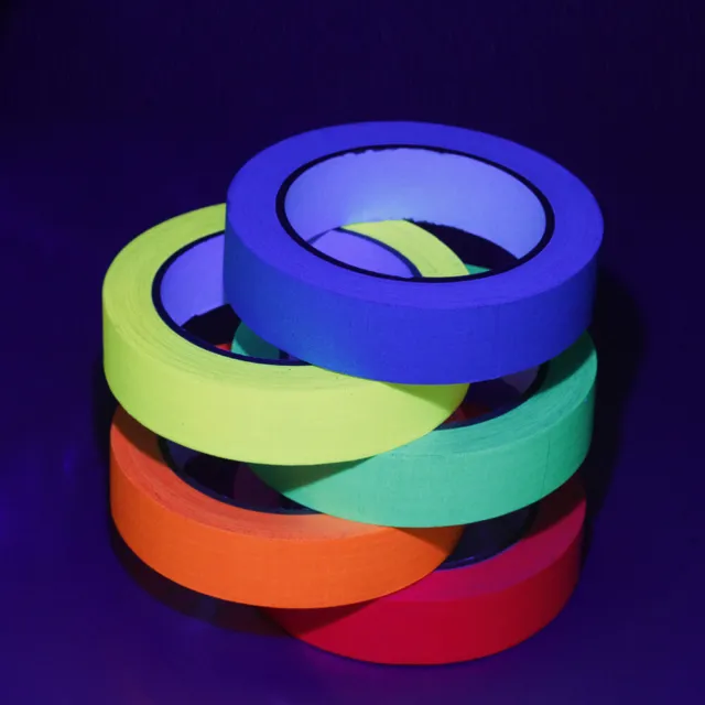 Fluorescent Tape Reflective Tape Neon Blacklight Tape Glow Tape Stage
