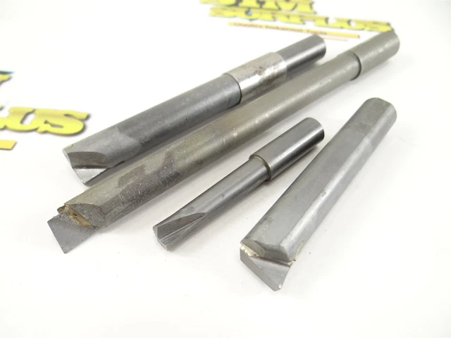 Lot Of 4 Solid Carbide Boring Bars 3/8" X 7/16" & 1/2" Shanks