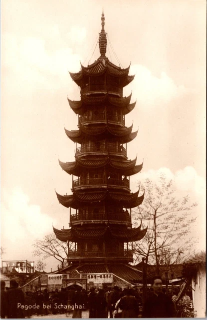 (12) Postcard Set RPPC Old & New Culture China Trinks-Bildkarte Set #723 5