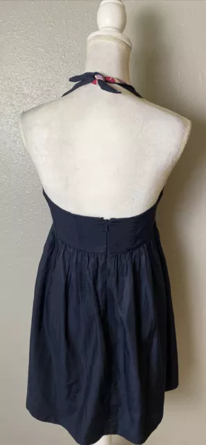 Ali Ro Women's Sleeveless dress halter navy blue with pockets Size 6