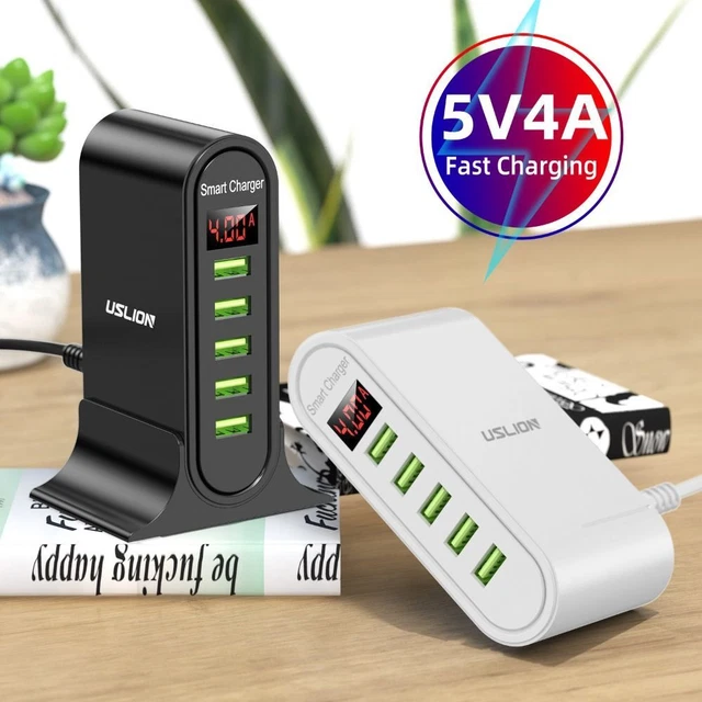 5 Port Adaptateur de puissance Charge Dock Chargeur USB HUB Station de recharge