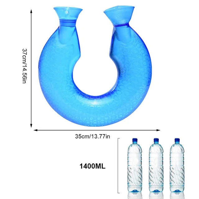 Nacken Wärmflasche 1.4 Liter Strick Bezug Nackenwärmflasche Bettflasche DHL Neu 3