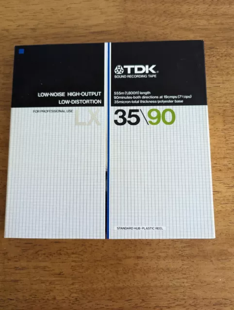 TDK LX35-90 - Sound Recording Tapes - For Professional use, Reel to Reel