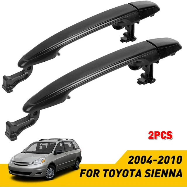2X For 2004-2010 Sienna Toyota Rear Left Sliding Right Door Door Handle Black