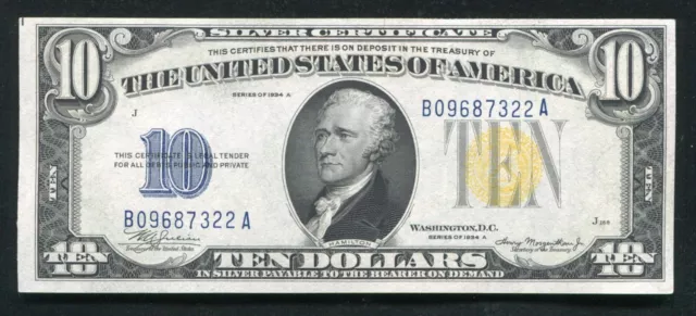 Fr 2309 1934-A $10 Ten Dollars “North Africa” Silver Certificate Gem Unc