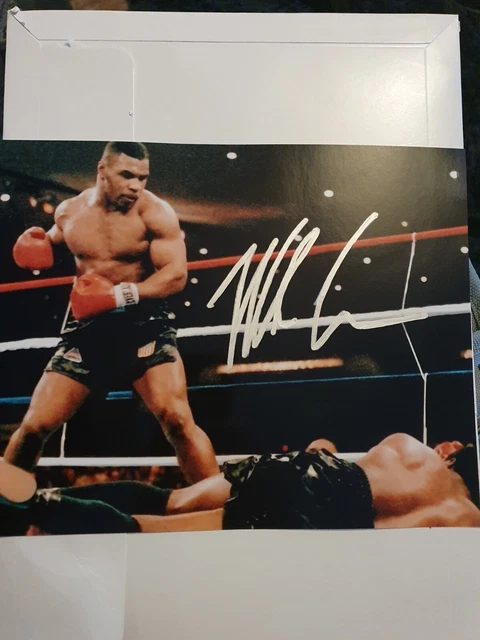 mike tyson signed 10x8 photo With c.o.a