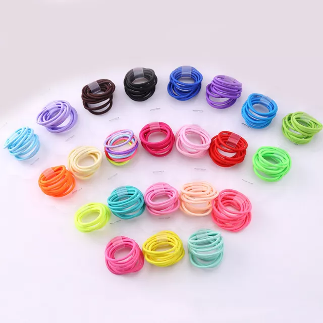 10PCS Girl Kids Elastic Rubber Hair Bands Baby Ponytail Holder Head Rope Ties#US