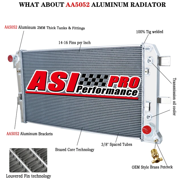 3 ROW RADIATOR Fit 20012005 Chevy Silverado 2500HD 3500HD 6.6l Duramax
