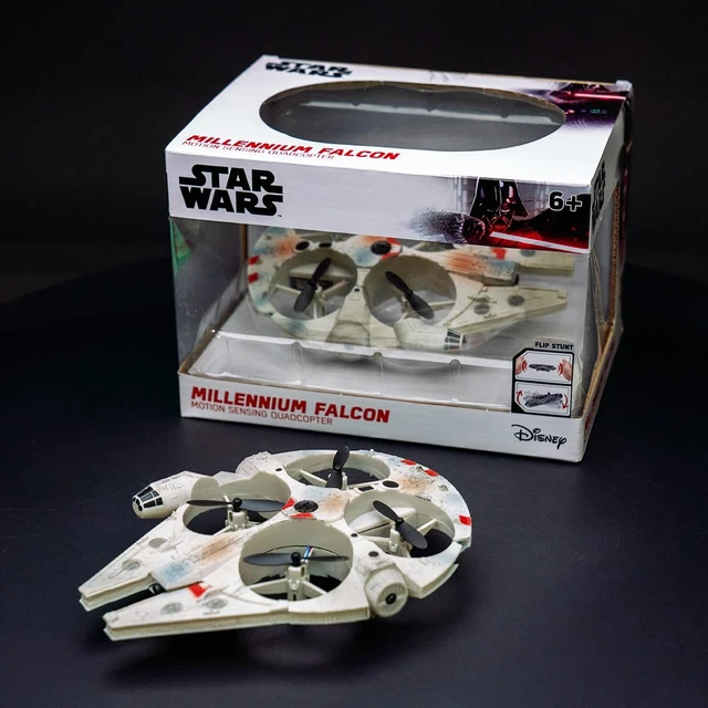 STAR WARS MILLENNIUM Falcon Motion Sensor UFO Drone - Hand Controlle ...