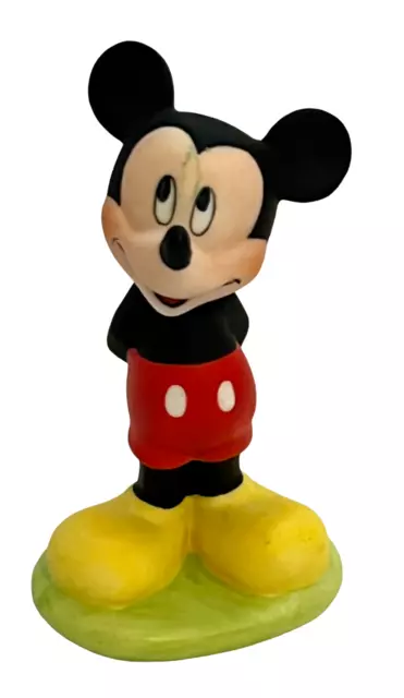 Disney MIckey Mouse Ceramic Figurine 2 1/2" Tall