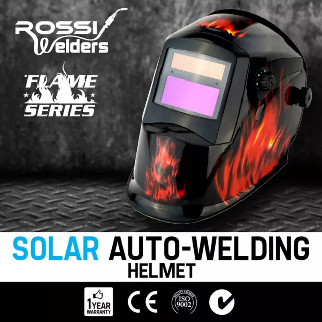 ROSSI Solar Auto Darkening Welding Helmet Mask MIG/ARC/TIG Welder Machine