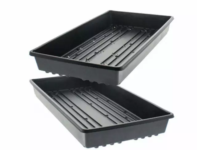 Microgreen Trays (1020) - 2 Trays Per Order - Heavy Duty Growing Trays