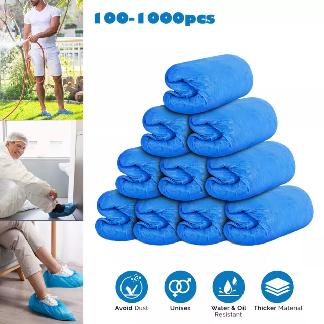 100-1000pcs Disposable Shoe Cover Waterproof Non Slip Shoe Covers Indoor Outdoor