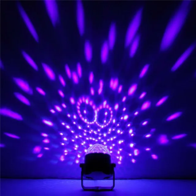 8X UV Discokugel Schwarzlicht LED Bühnenlicht Hochzeit DJ Partylicht Show Remote 2